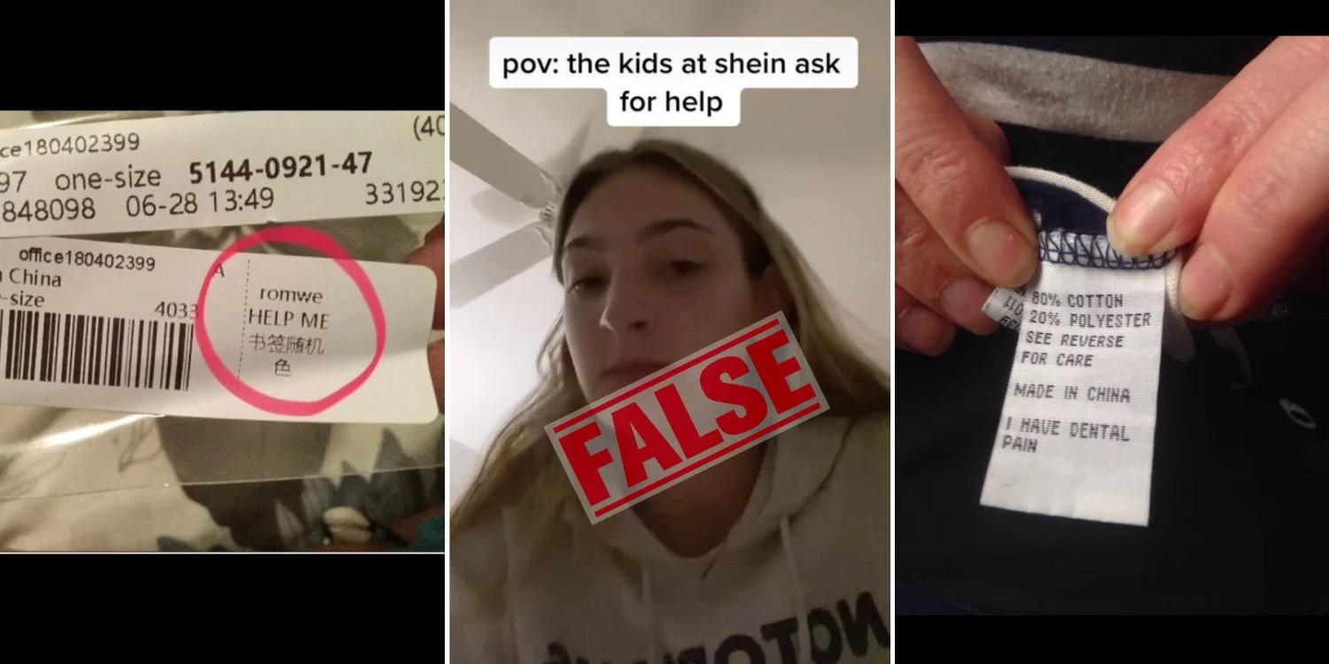 What do we know about Shein and the labels in which the workers supposedly ask for help?￼